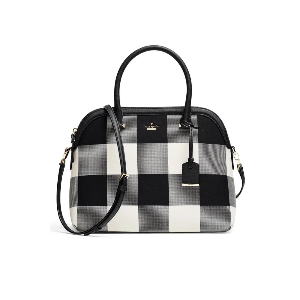Kate Spade Cameron Street Plaid Margot Buffalo Check Print Bag